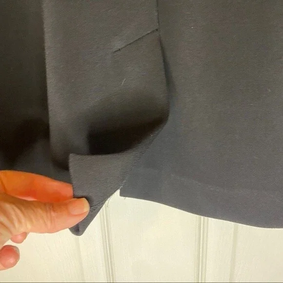 Ann Taylor Black Sheath Dress - Size 8 -  Silver beaded embellishments - EUC - Picture 6 of 11